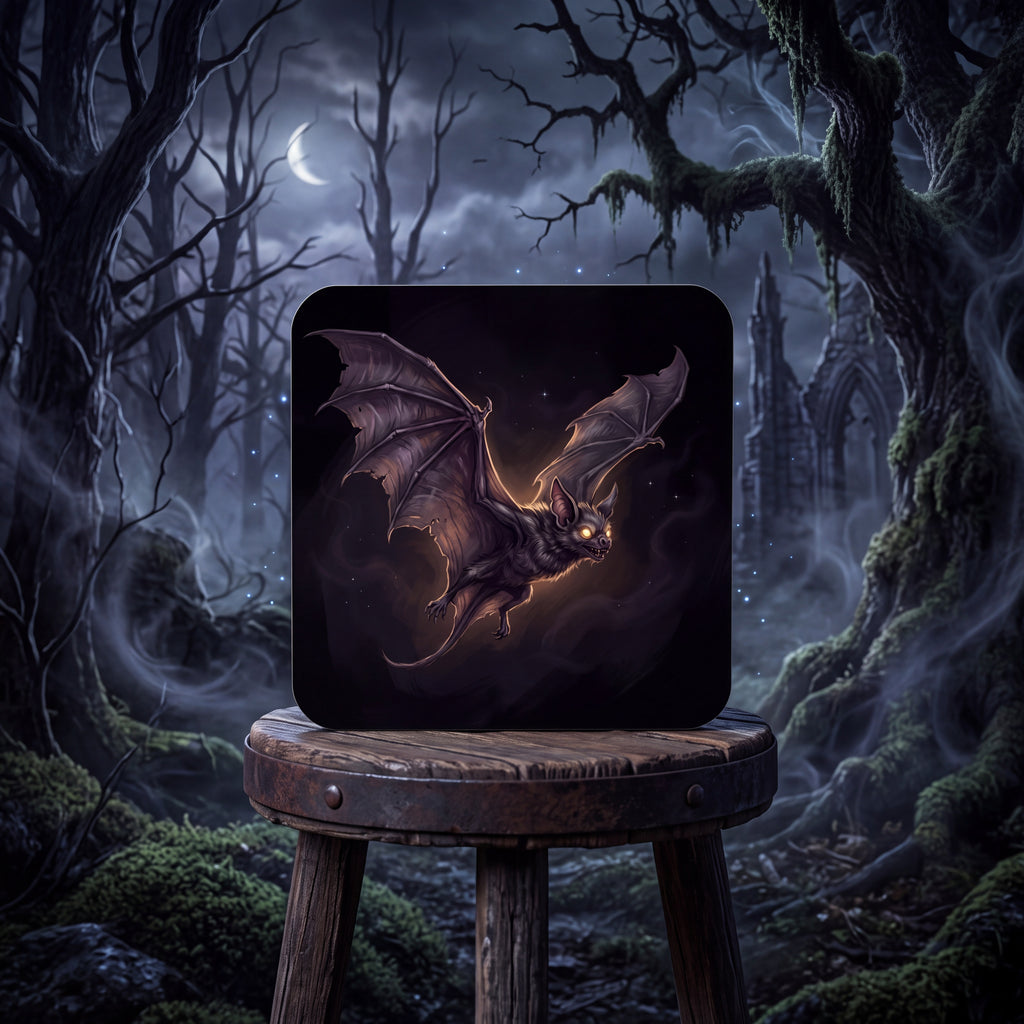 Bat Coaster – Spooky Halloween Drink Mat