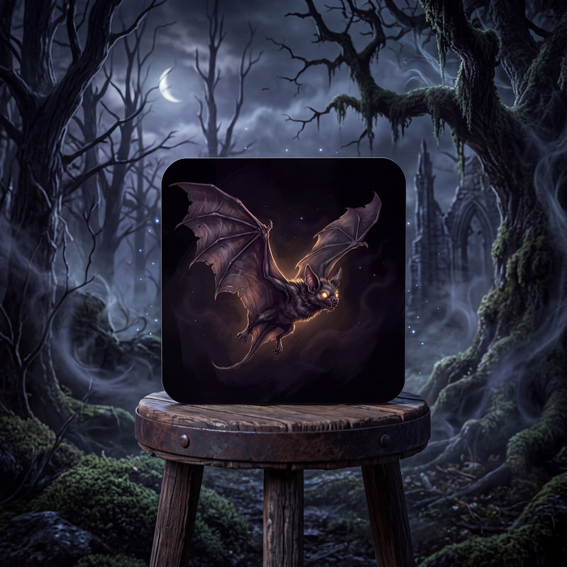 Bat Coaster – Spooky Halloween Drink Mat