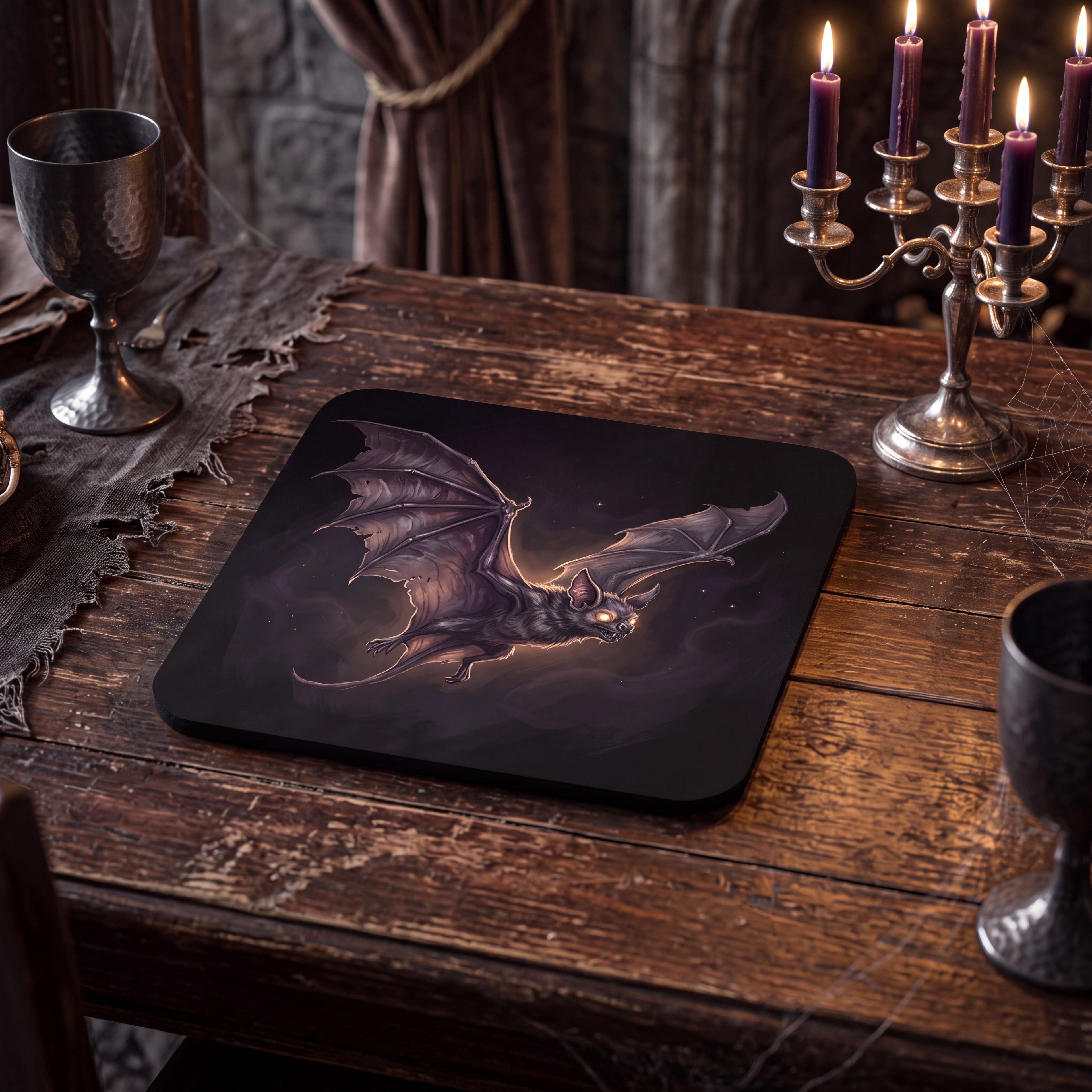 Bat Coaster – Spooky Halloween Drink Mat