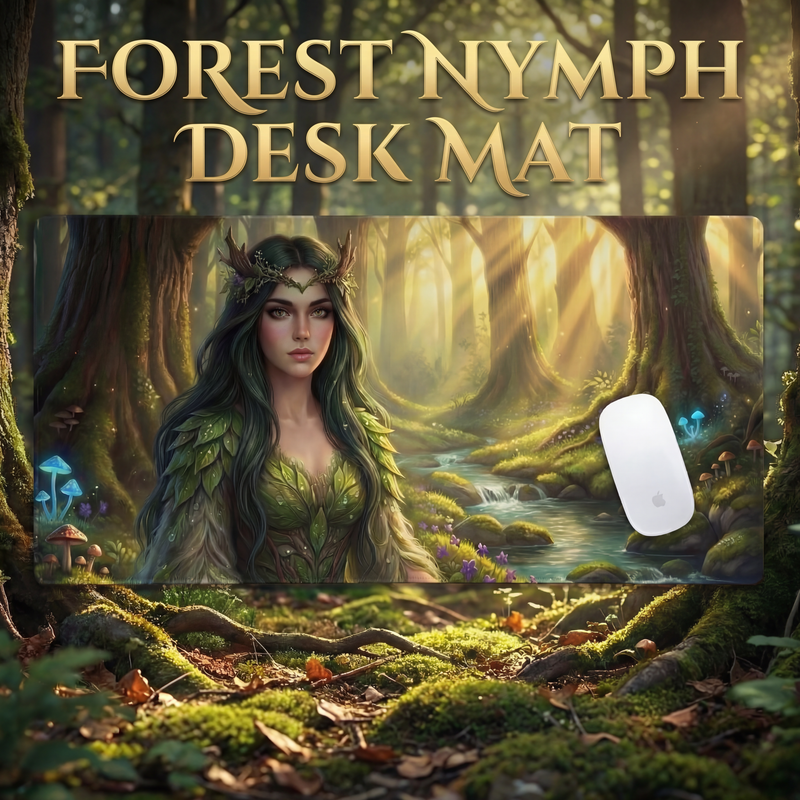 Mossy Dryad Mouse Pad – Enchanted Woodland Desk Mat