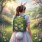 Easter Egg Drawstring Bag | Pastel Spring Gym Sack Backpack