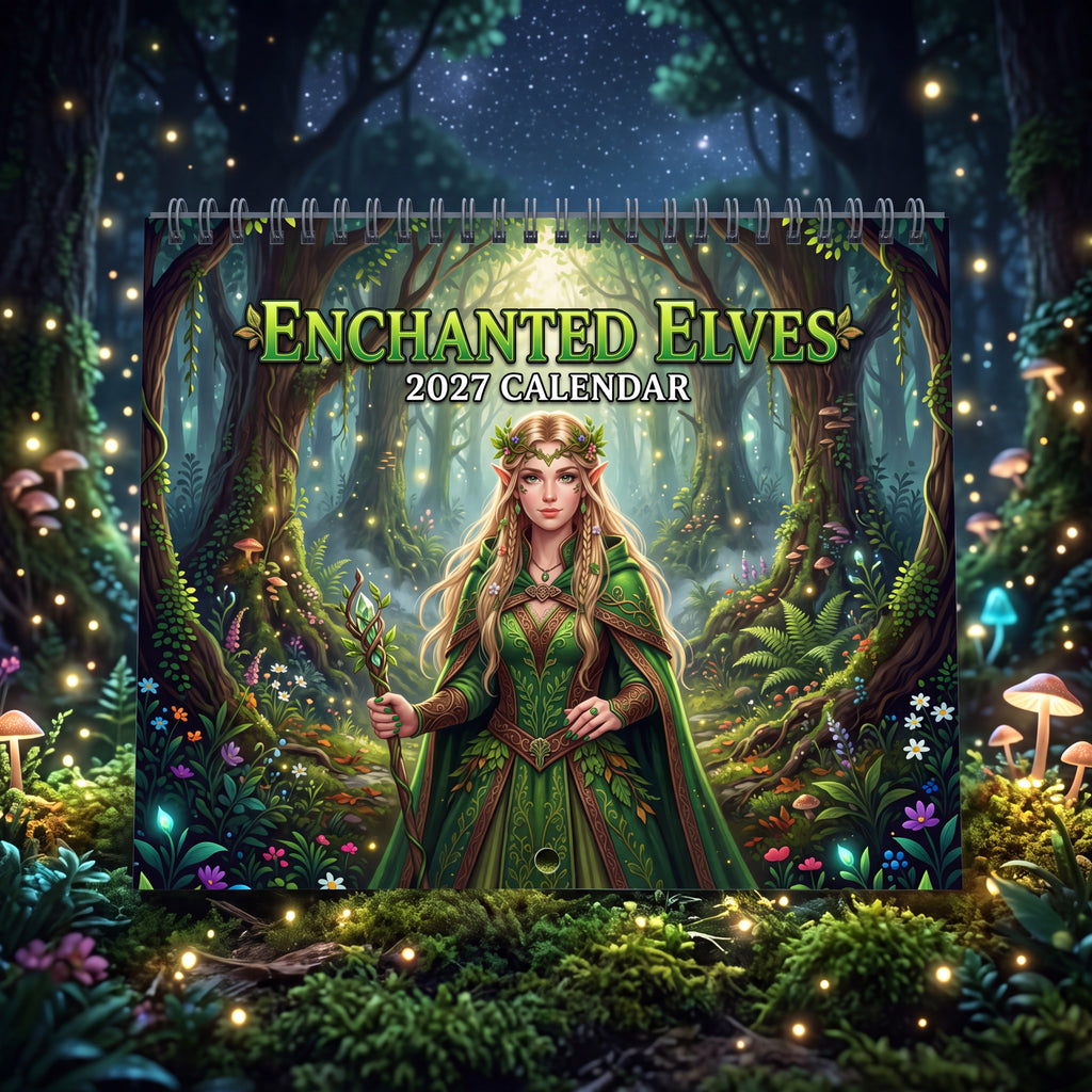 Enchanted Elves 2027 Wall Calendar – Fantasy Elven Women & Forest Art