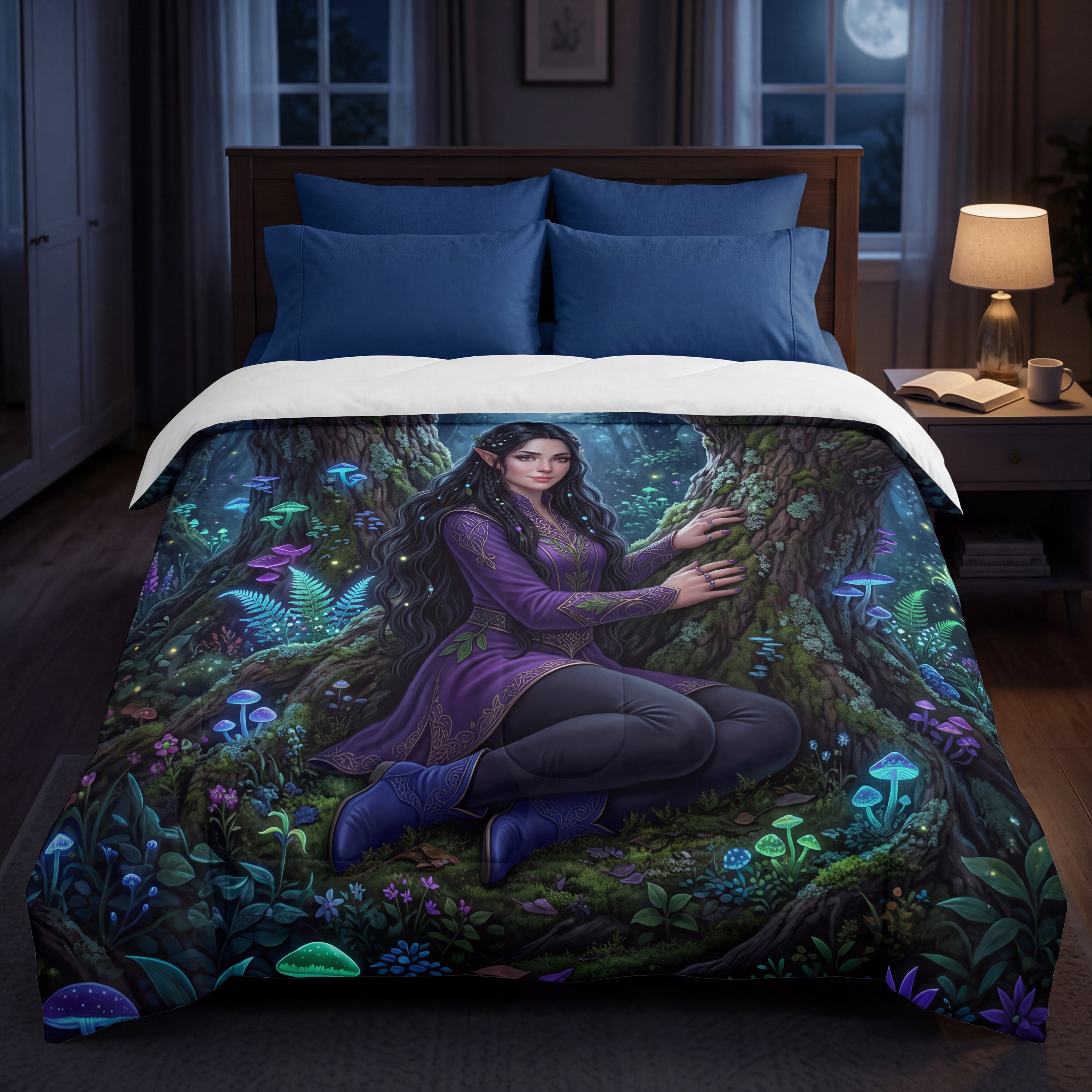 Forest Elf Comforter | Enchanted Woodland Fantasy Bedding Set