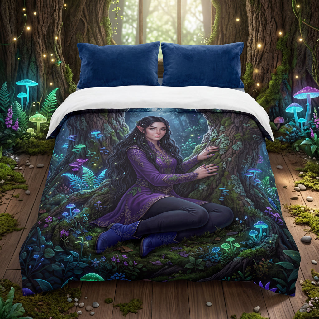 Forest Elf Comforter | Enchanted Woodland Fantasy Bedding Set