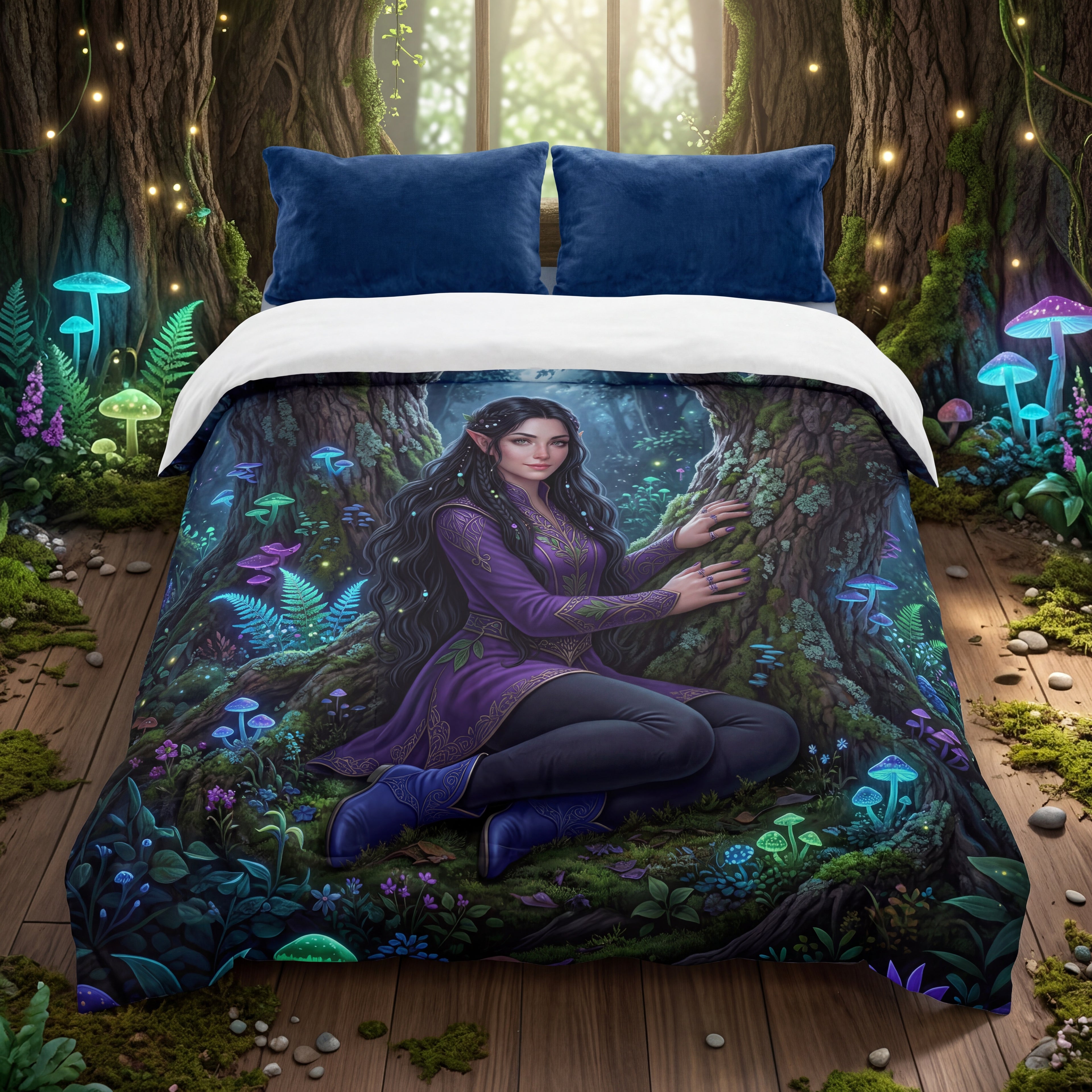 Forest Elf Comforter | Enchanted Woodland Fantasy Bedding Set