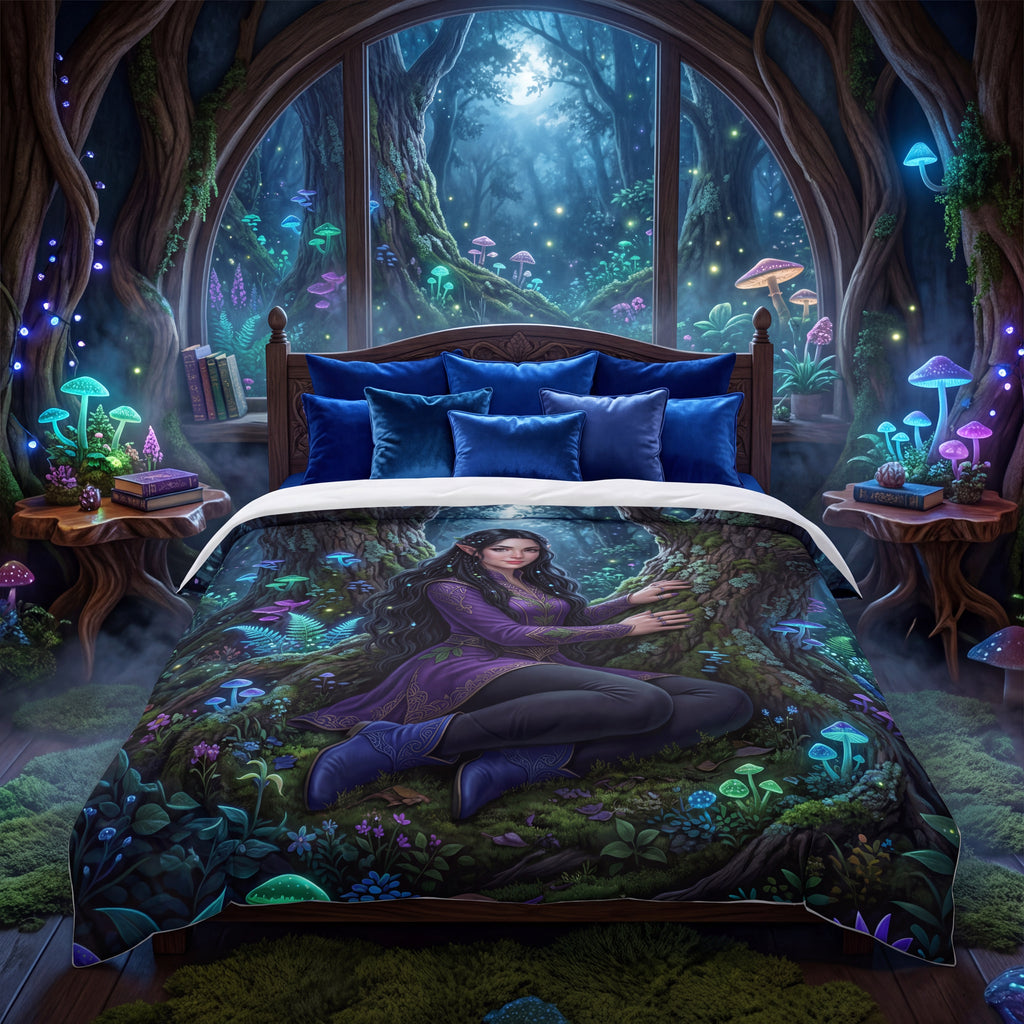 Forest Elf Comforter | Enchanted Woodland Fantasy Bedding Set