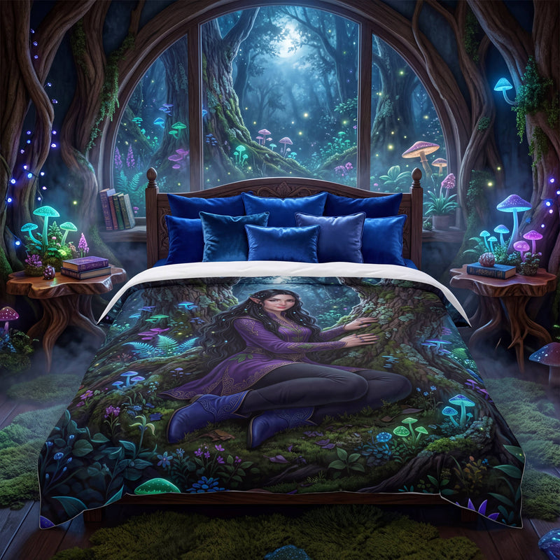 SUBLIMATION Forest Elf Comforter | Enchanted Woodland Fantasy Bedding Set