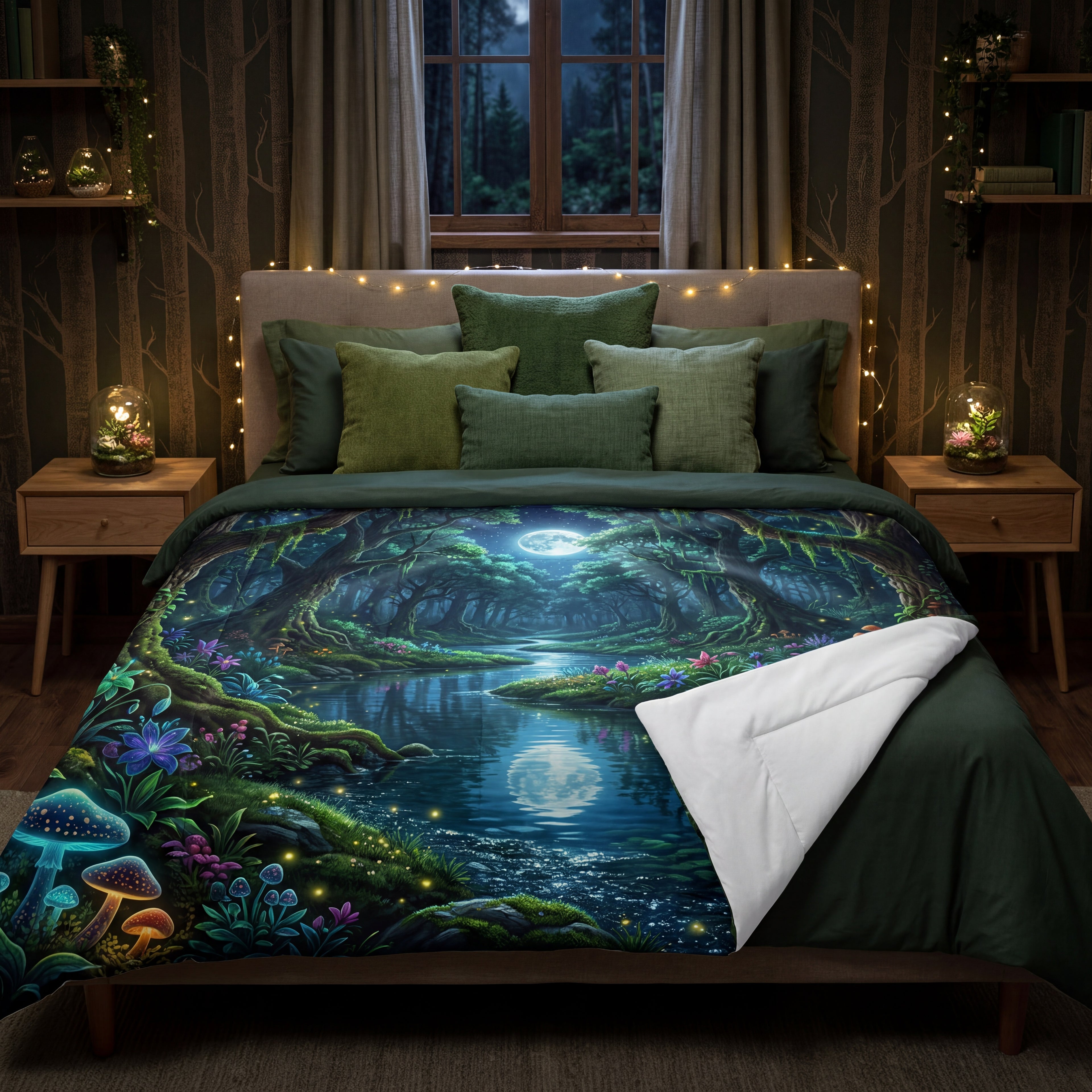 Enchanted Forest Comforter | Moonlit Stream Bedding