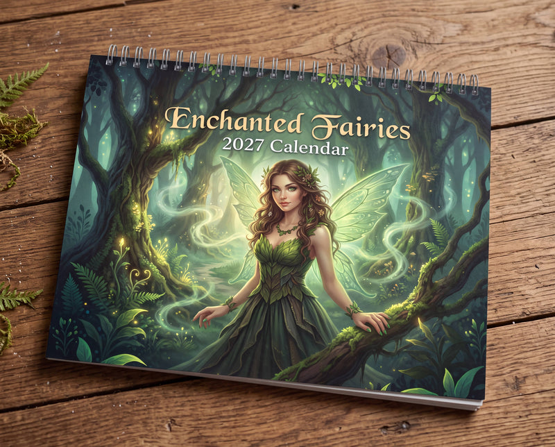 POSTCARD Enchanted Fairies 2027 Wall Calendar | Magical Seasonal Fairy Art