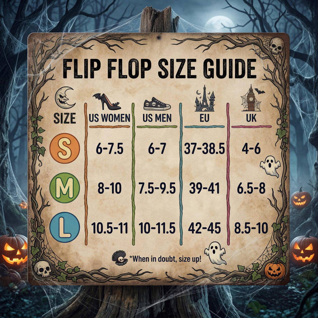 Halloween Pumpkin Flip Flops | Black and Orange Jack-O’-Lantern Sandals