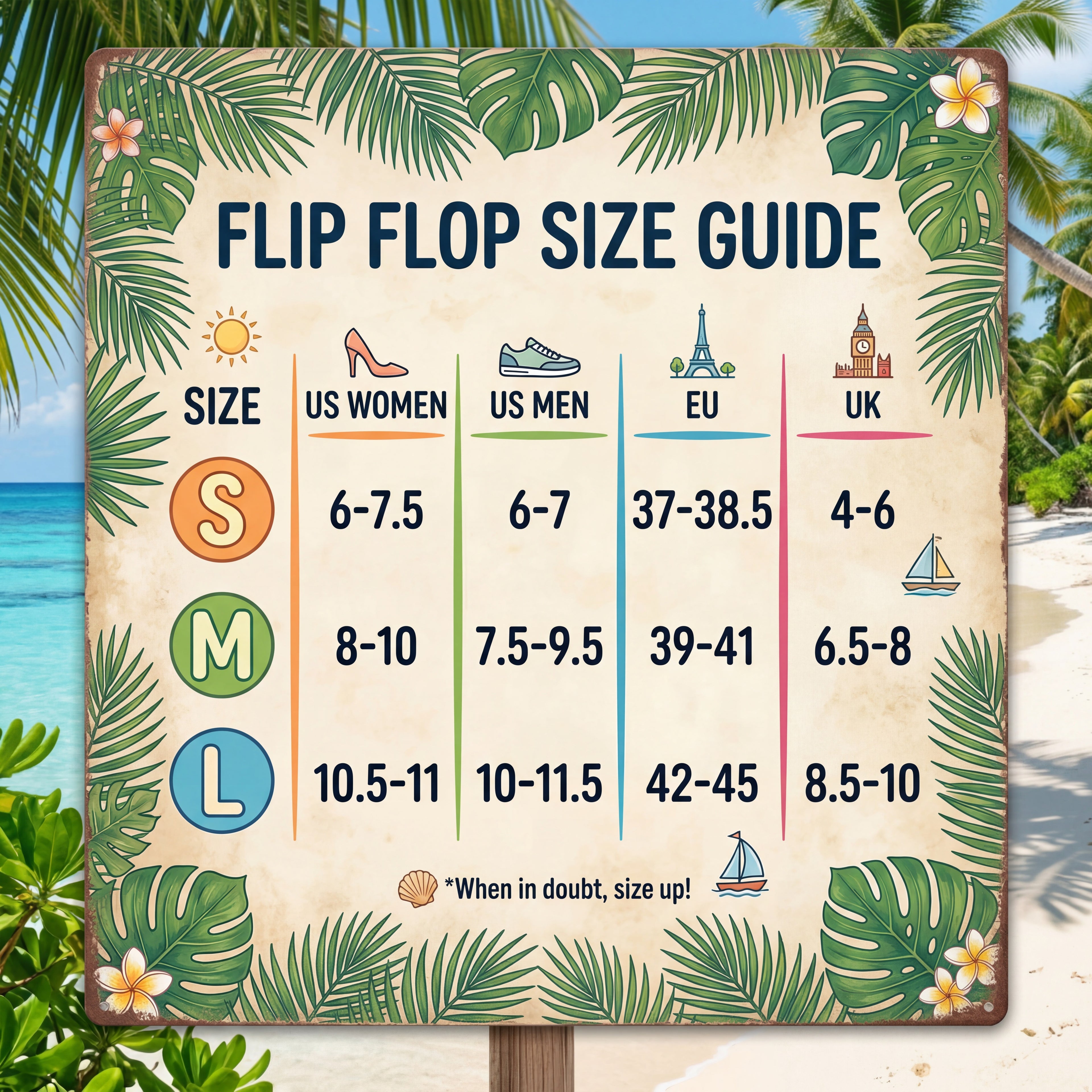 Tropical Sunset Beach Flip Flops | Palm Tree Ocean Sublimation Sandals