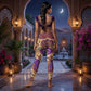 Desert Yoga Leggings | Genie Girl & Magical Lamp Fantasy | High-Waisted Activewear