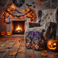 Halloween Flip Flops | Gothic Autumn Pumpkin Sandals | Spooky Season Footwear