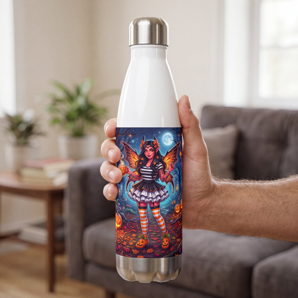 Halloween Fairy Water Bottle – Pumpkin Forest Stainless Steel Bottle
