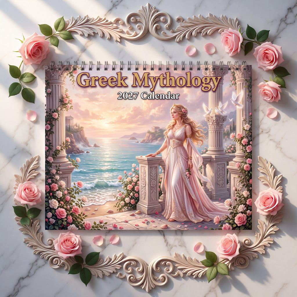 Greek Mythology 2027 Wall Calendar – Greek Gods and Goddesses Fantasy Art, Zeus, Aphrodite, Poseidon & More