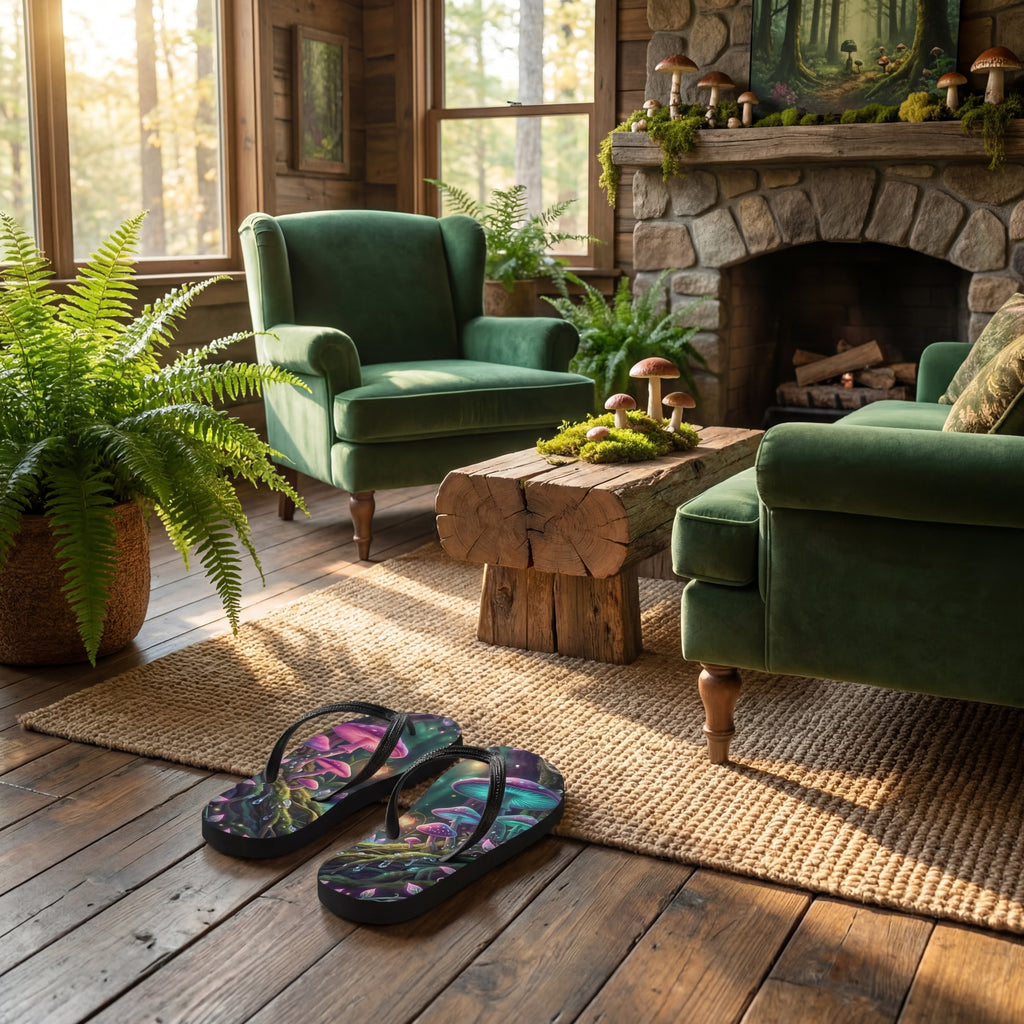Enchanted Forest Flip Flops | Fairycore Forest Sandals