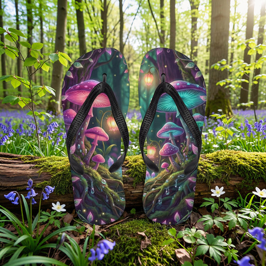 Enchanted Forest Flip Flops | Fairycore Forest Sandals