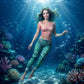 Mermaid Scale Yoga Leggings | Seafoam Ocean Pearl | High-Waisted Activewear