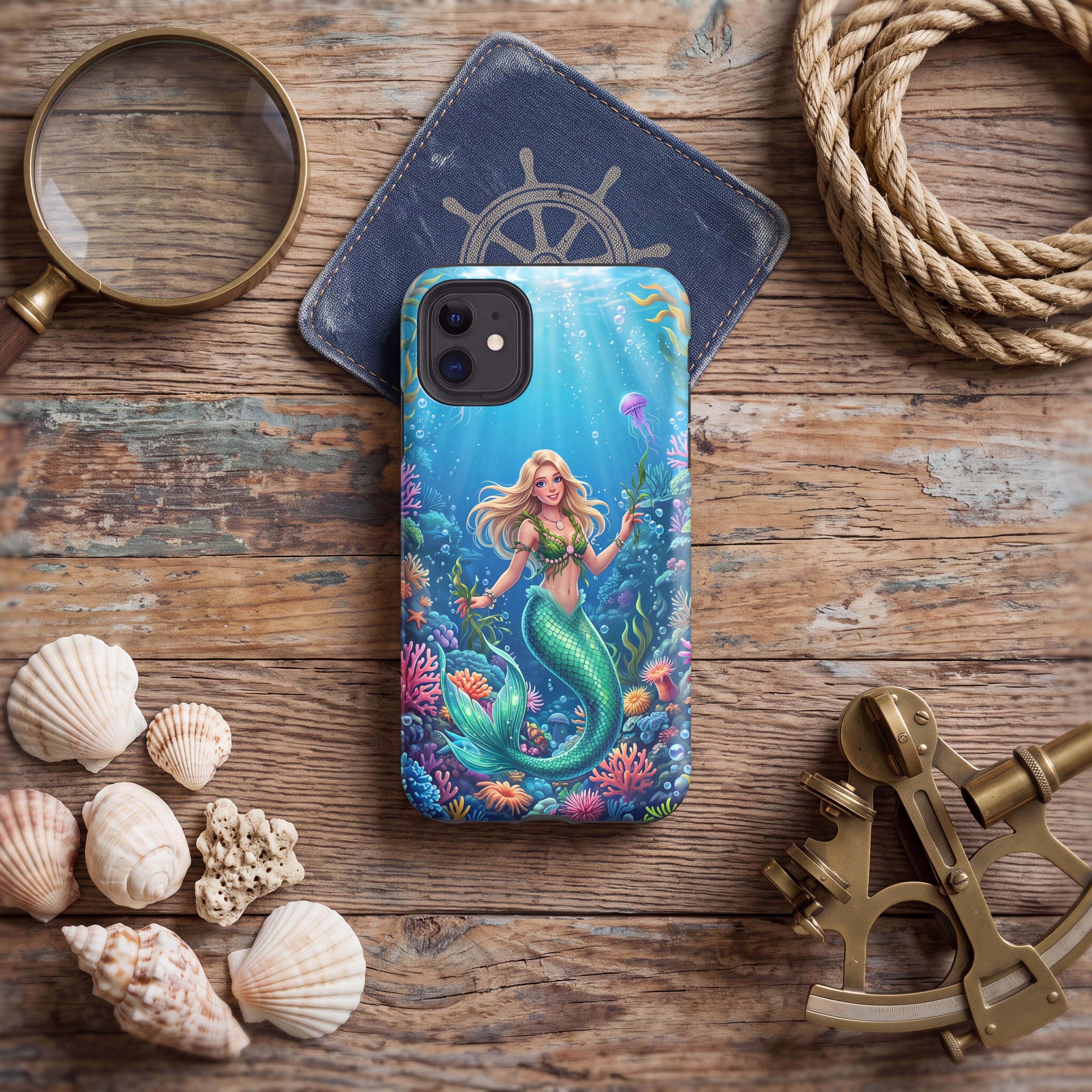 Mermaid iPhone Case – Colorful Coral Reef | Ocean Fantasy Phone Cover