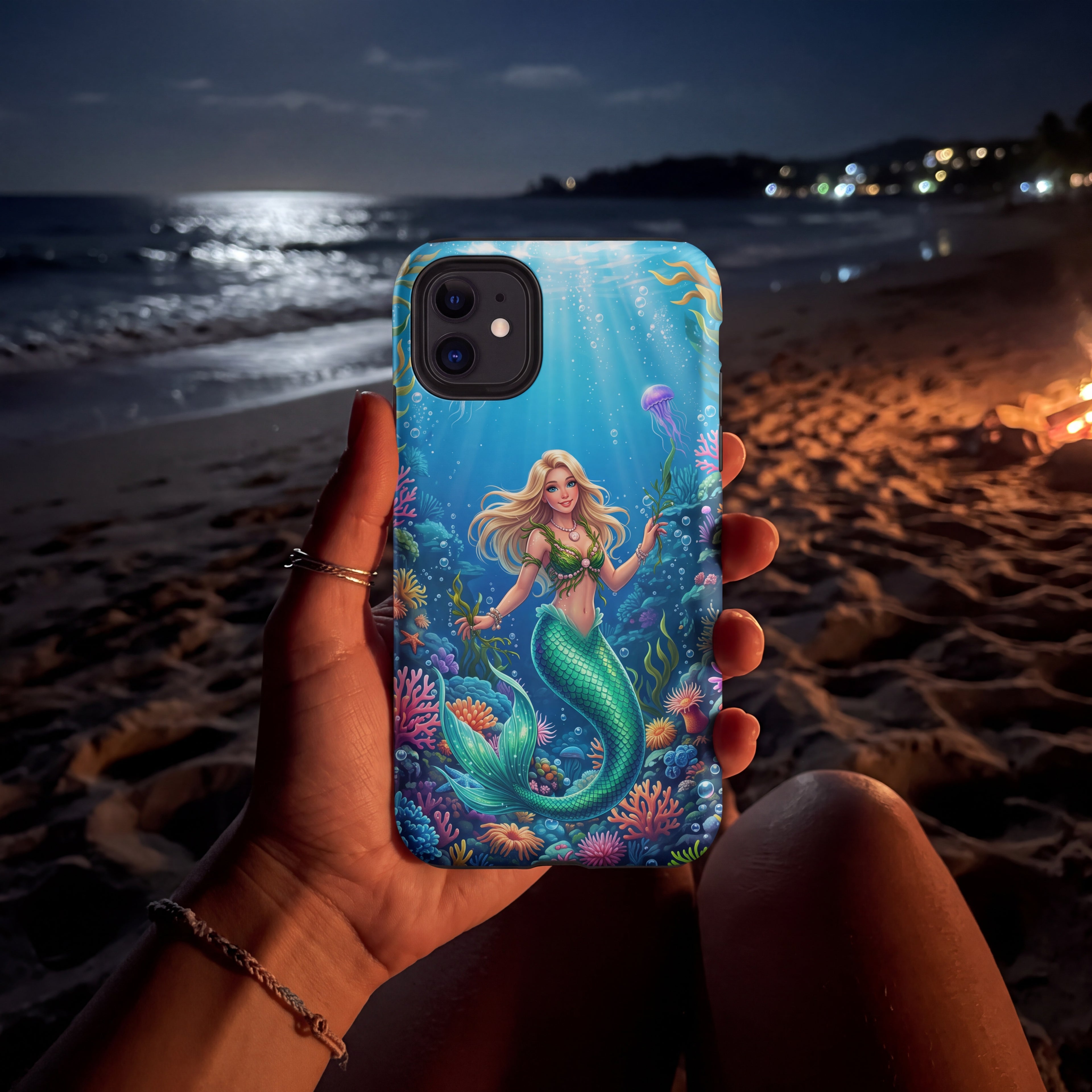 Mermaid iPhone Case – Colorful Coral Reef | Ocean Fantasy Phone Cover