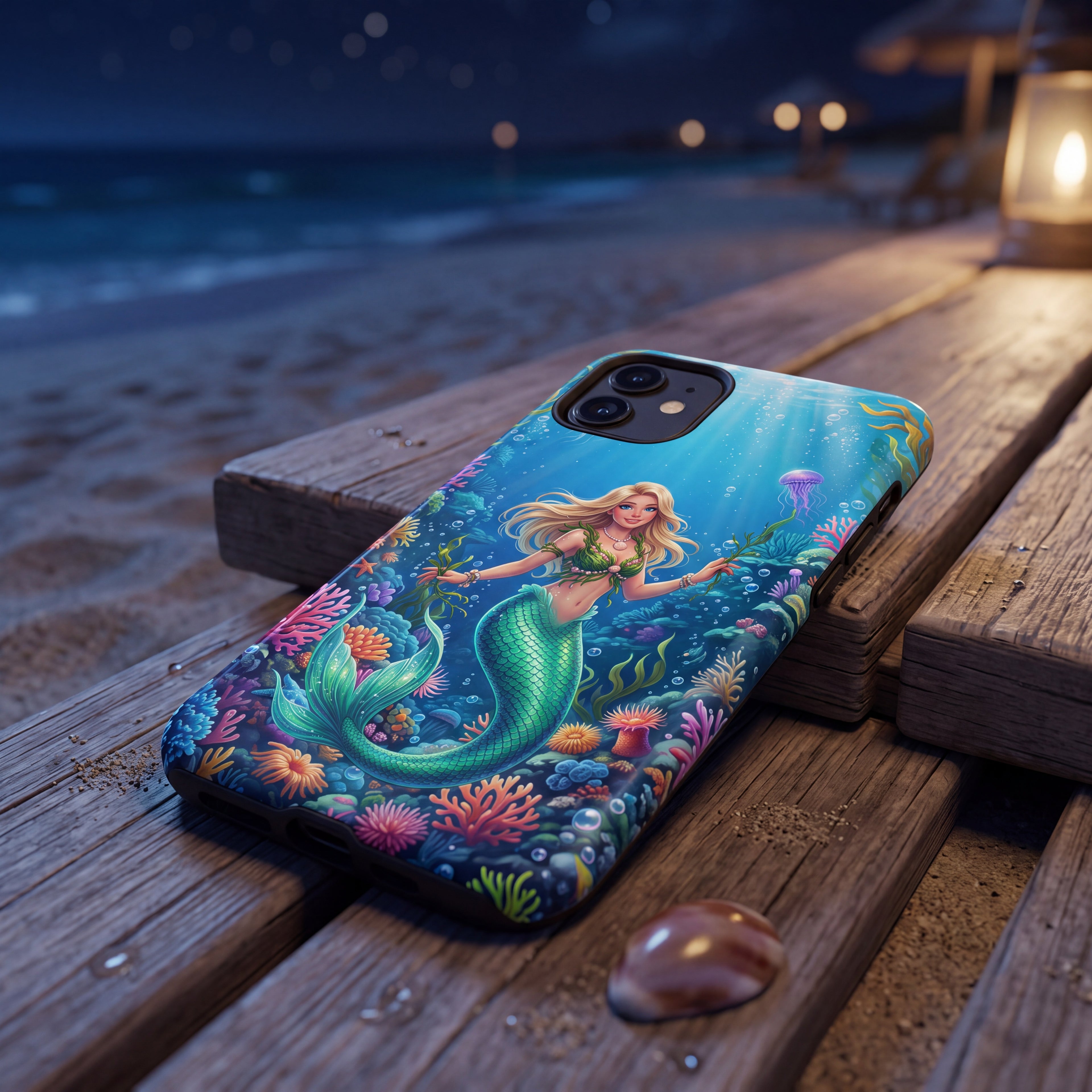 Mermaid iPhone Case – Colorful Coral Reef | Ocean Fantasy Phone Cover