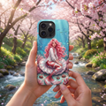 Valentine Mermaid iPhone Case | Pink Ocean Fantasy Phone Cover | Matte Tough Case