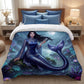 Moonlit Mermaid Comforter | Fantasy Ocean Bedding with Siren Art