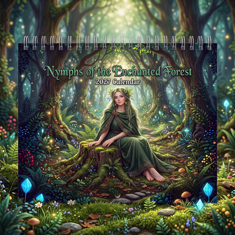 Nymphs of the Enchanted Forest 2027 Wall Calendar – Forest Nature Spirits & Fantasy Art