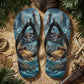 Pirate Flip Flops | Treasure Chest & Stormy Sea | Sublimation Sandals