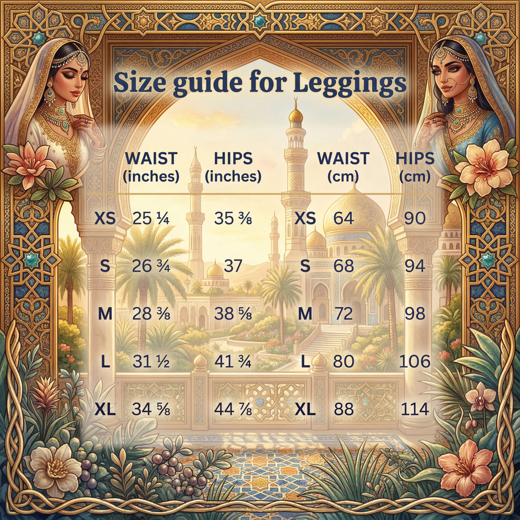 Wüsten-Yoga-Leggings | Dschinni-Mädchen & Magische Lampe Fantasie | High-Waist Activewear