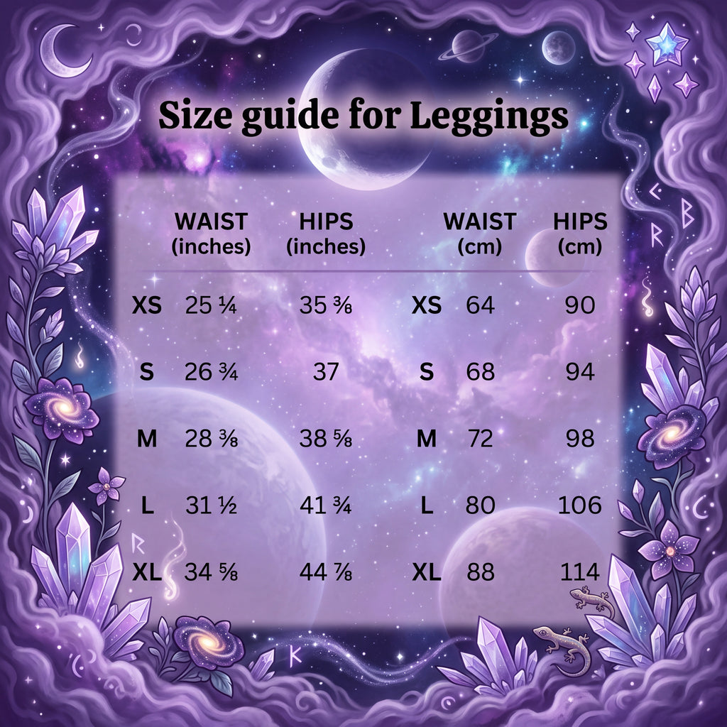 Celestial Moon Leggings | Purple Gothic Yoga Pants