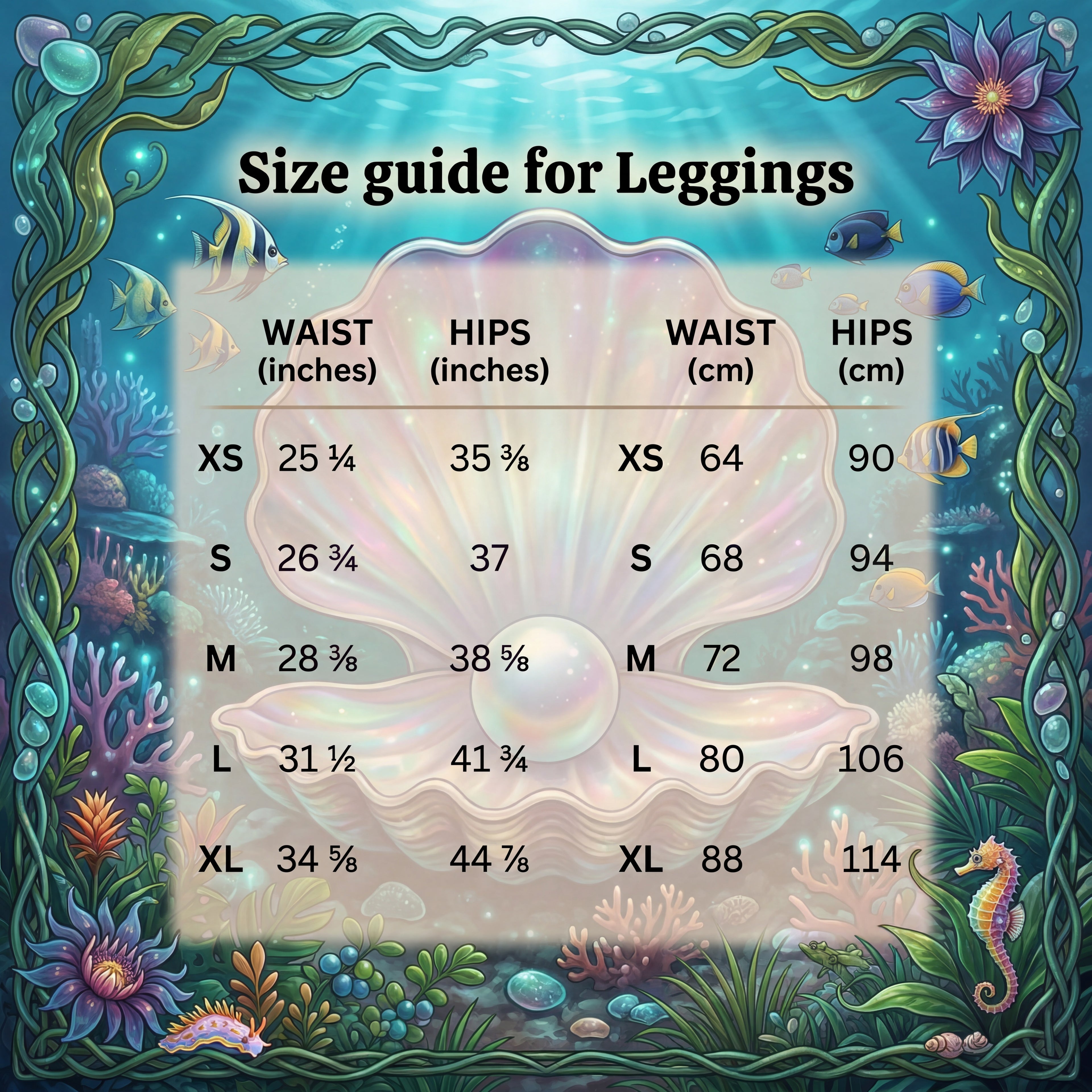 Mermaid Scale Yoga Leggings | Seafoam Ocean Pearl | High-Waisted Activewear