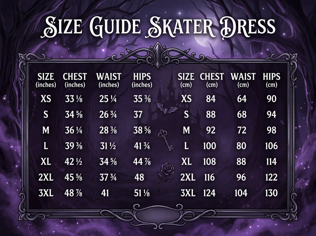 Gothic Moon Skater Dress | Purple Fantasy Aesthetic