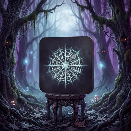SUBLIMATION Spiderweb Coaster – Spooky Halloween Drink Mat