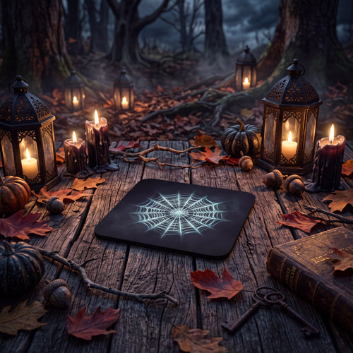 SUBLIMATION Spiderweb Coaster – Spooky Halloween Drink Mat
