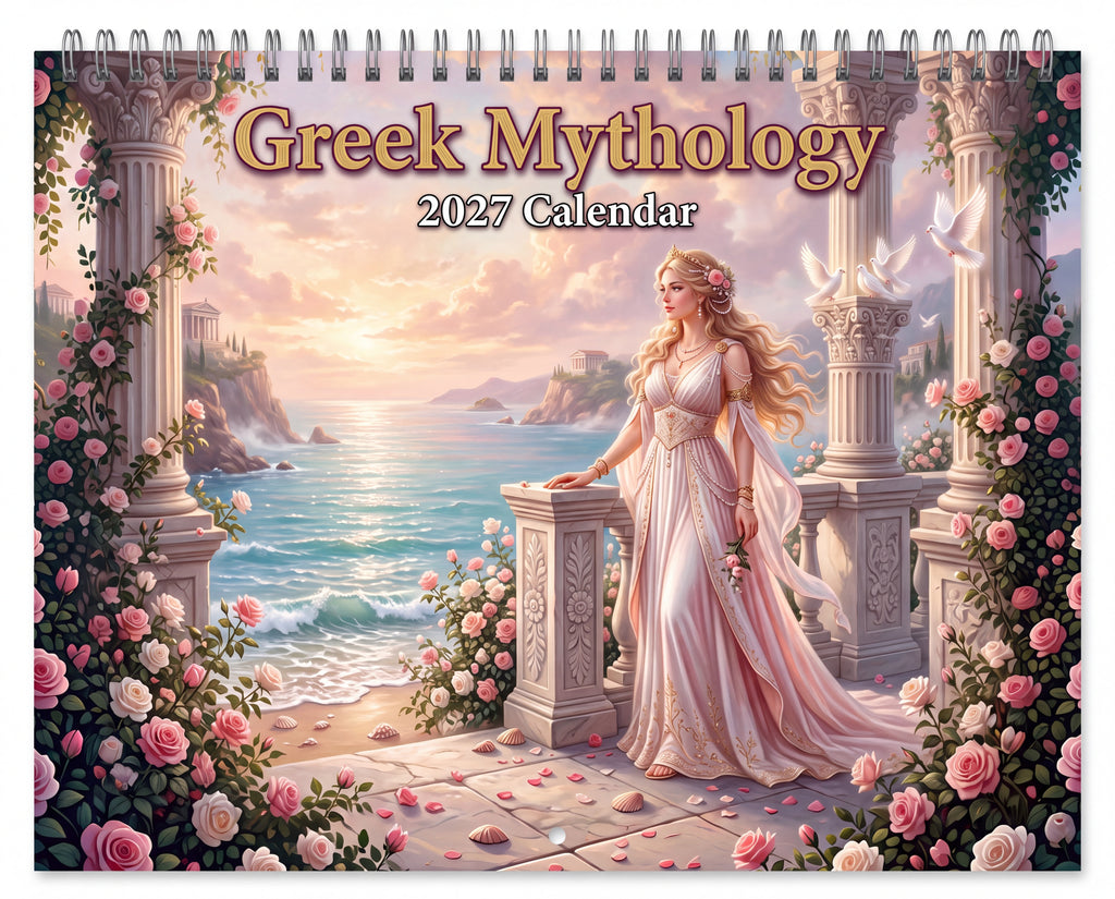Greek Mythology 2027 Wall Calendar – Greek Gods and Goddesses Fantasy Art, Zeus, Aphrodite, Poseidon & More