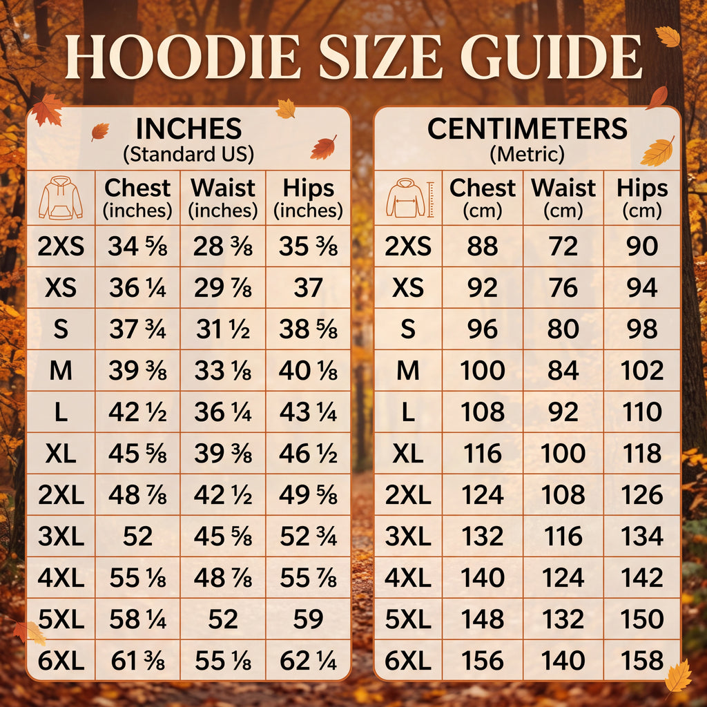 Autumn Leaves Hoodie – Enchanted Fall Foliage Unisex Pullover