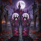 Gothic Flip Flops | Vampire Bat | Haunted Castle Sandals