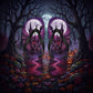 Gothic Flip Flops | Vampire Bat | Haunted Castle Sandals