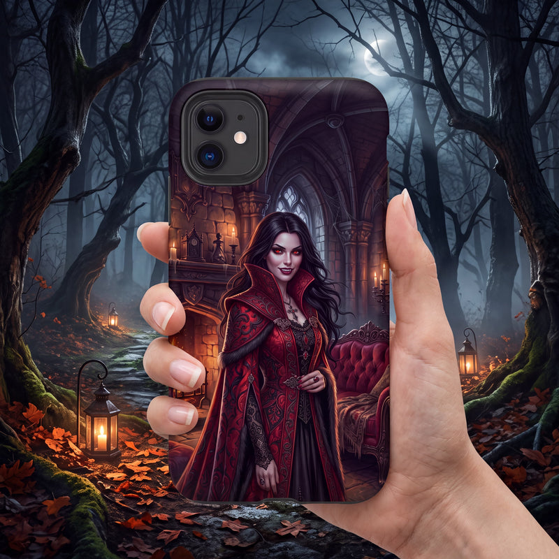 PHONE-CASE Vampire iPhone Tough Case  | Gothic Dark Fantasy Castle | Spooky Phone Cover