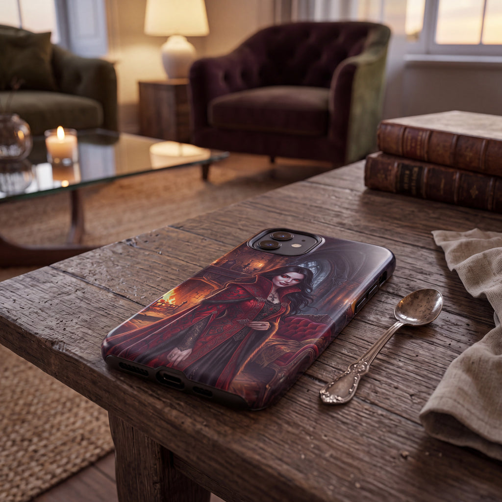 Vampire iPhone Tough Case  | Gothic Dark Fantasy Castle | Spooky Phone Cover