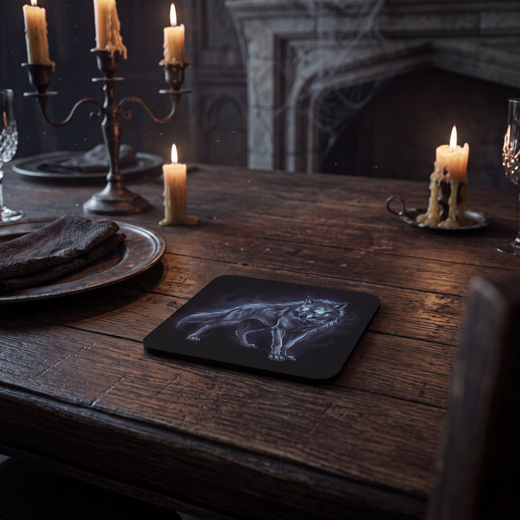 Wolf Coaster – Spooky Halloween Drink Mat