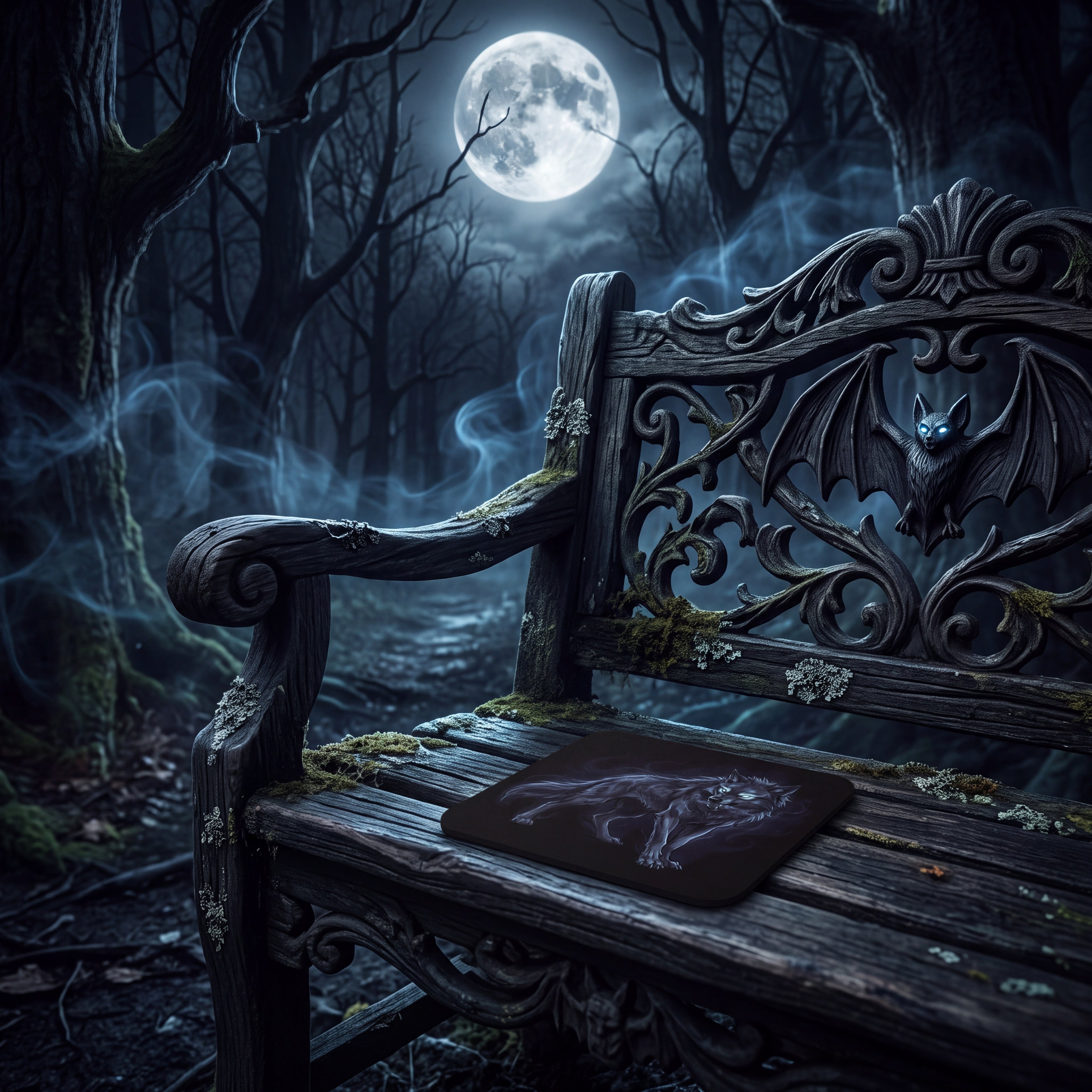 Wolf Coaster – Spooky Halloween Drink Mat