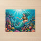 Underwater Mermaid Placemats (Set of 4) – Coastal Beach House Table Setting