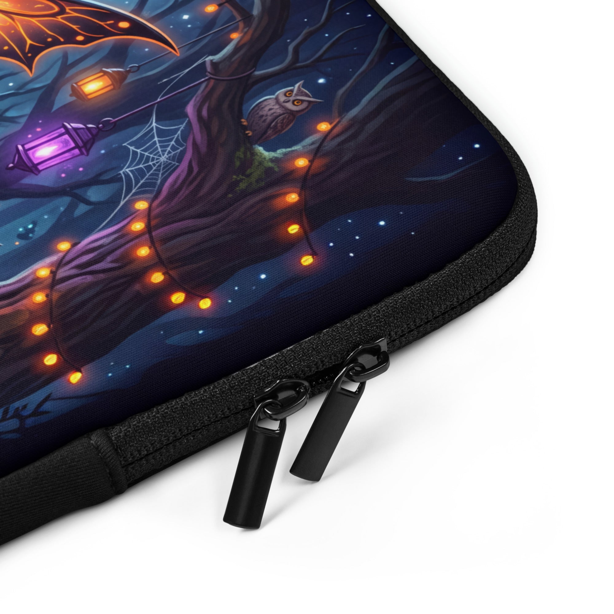 Halloween Fairy Laptop Sleeve – Pumpkin Forest Fantasy | Neoprene Case