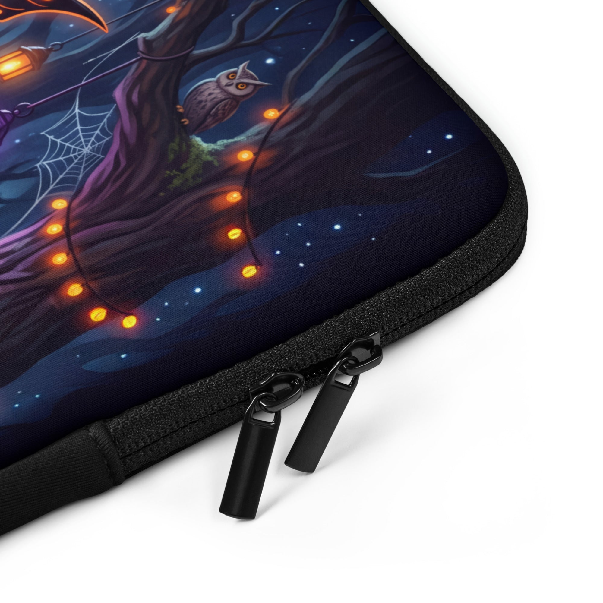 Halloween Fairy Laptop Sleeve – Pumpkin Forest Fantasy | Neoprene Case
