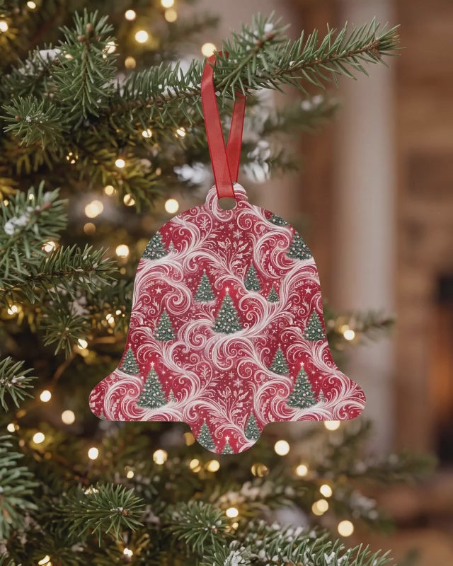 Christmas Tree Ornament – Double-Sided Aluminum Decoration | 4 Shapes