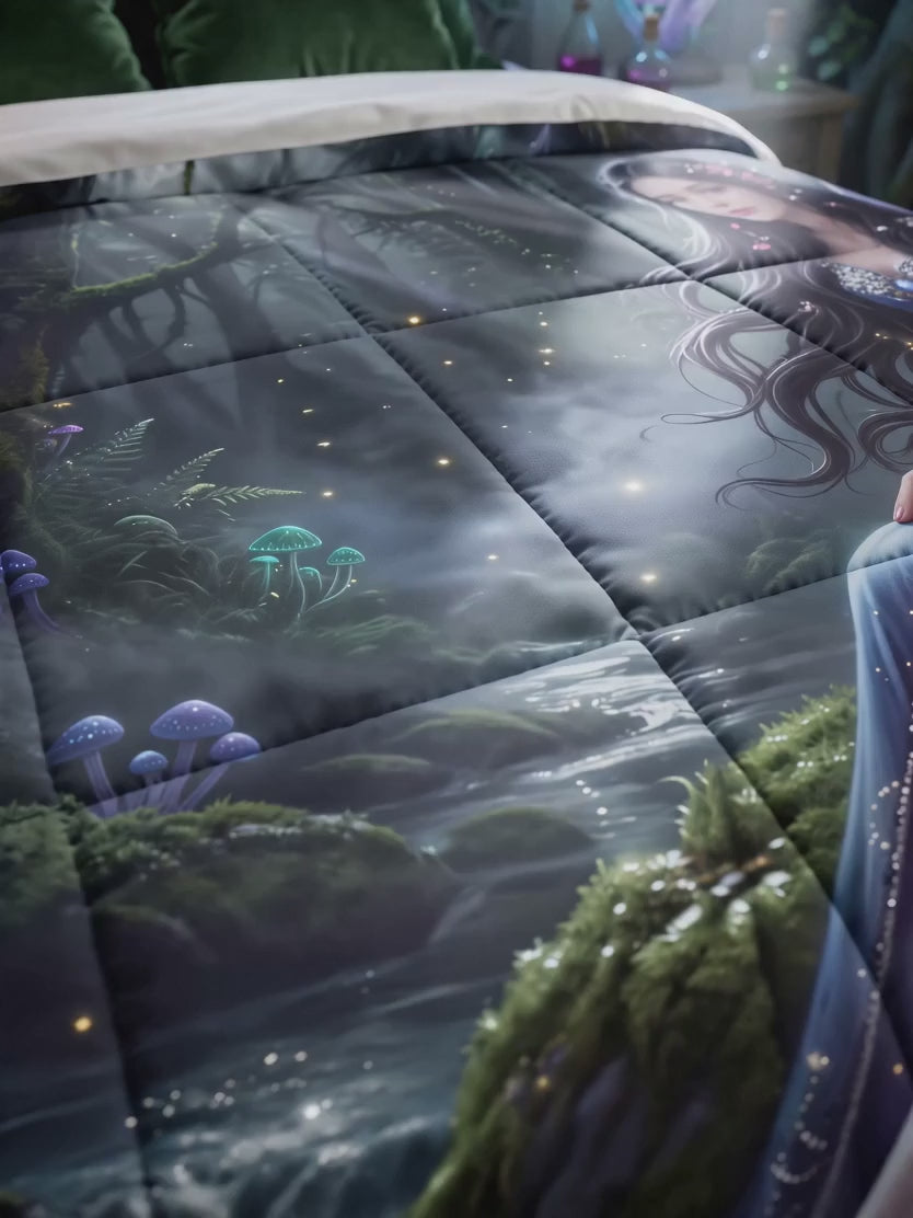 Moonlit Fairy Comforter | Enchanted Forest Fantasy Bedding Set