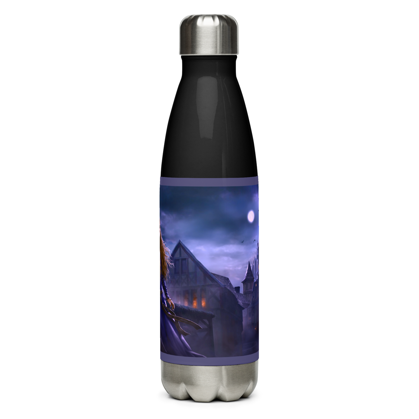 Stainless Steel Water Bottle - Medieval Village