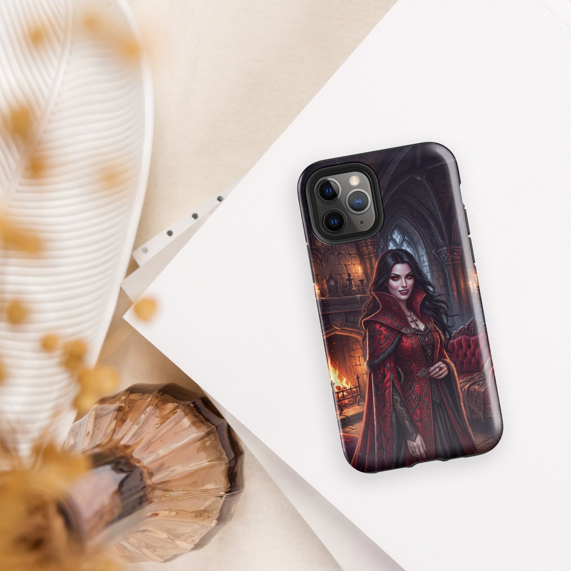 Vampire iPhone Tough Case  | Gothic Dark Fantasy Castle | Spooky Phone Cover